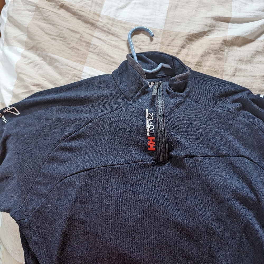 Navy Helly Hansen quarter-zip XL